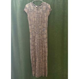 90s Sheer Floral Dress🤎